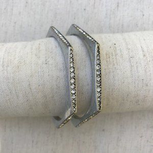 Medina Hexagon Pave Bangle SET OF TWO (2)
